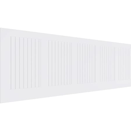 Ekena Millwork 32"H x 94 1/2"W Framed Beadboard PVC Wainscot Paneling Kit WPK32X94FBD
